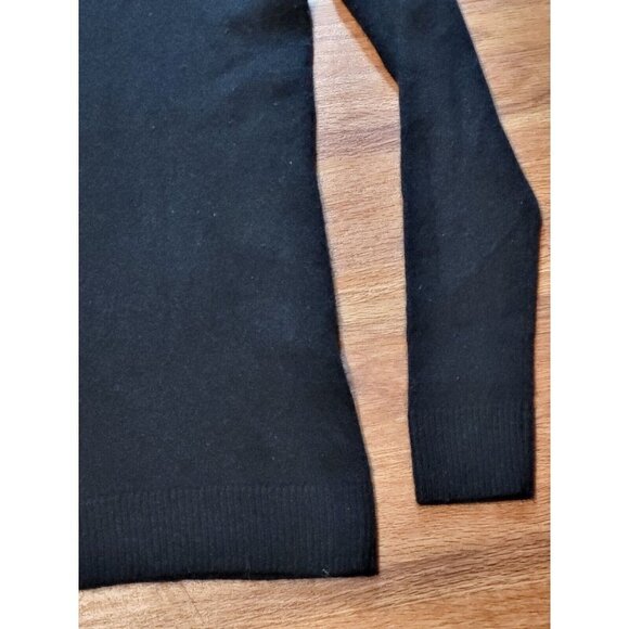 41 Hawthorn Womens Small Sweater Pullover Black Cashmere Knit Long Sleeve - Picture 2 of 4